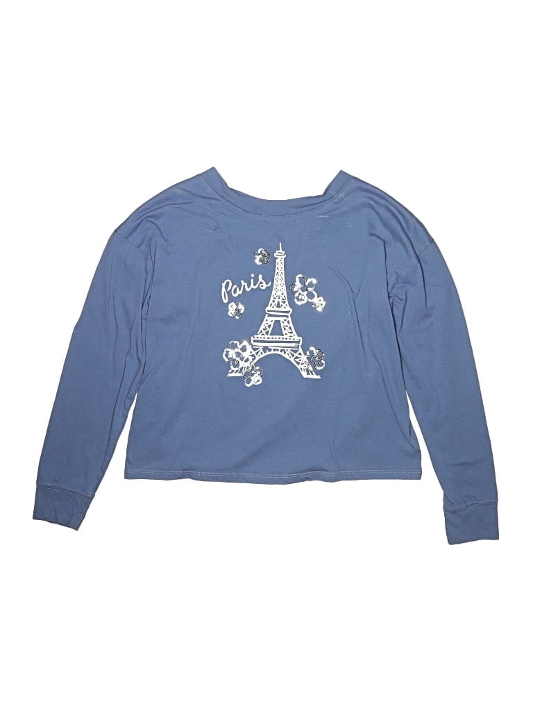 Pre-owned Gap Kids' Long Sleeve T-shirt In Blue