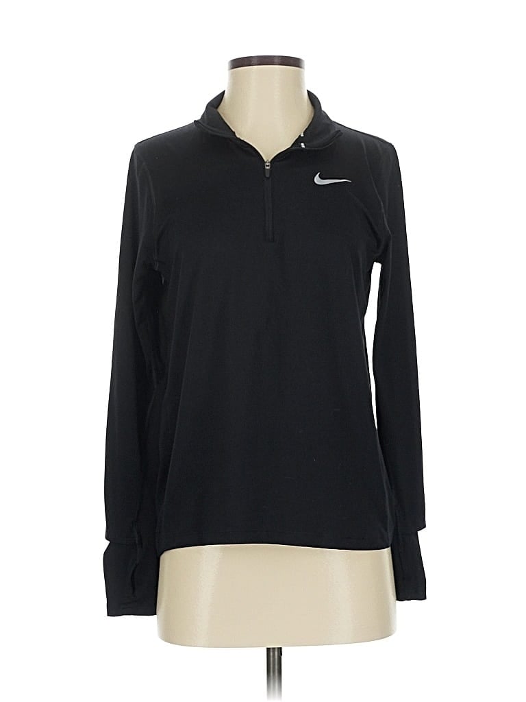Pre-owned Nike Fleece Jacket In Black