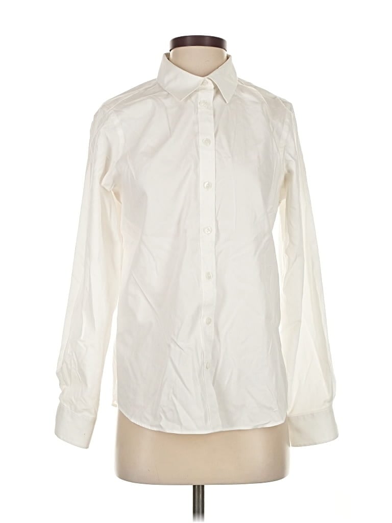 Pre-owned Orvis Long Sleeve Button Down Shirt In White