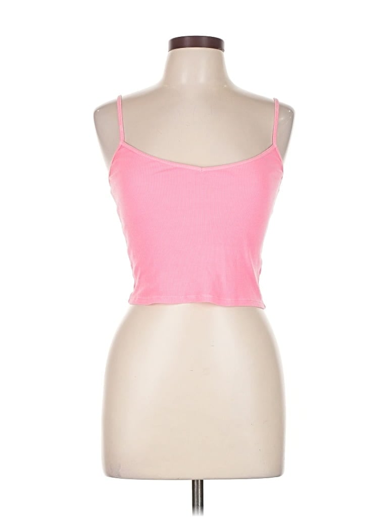 Pre-owned Aerie Tank Top Pink Strapless Neckline Tops