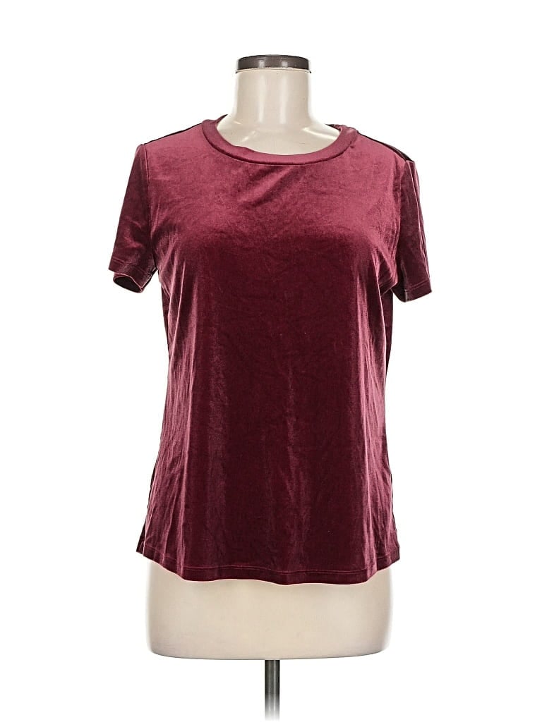 Pre-owned 24/7 Maurices Active T-shirt In Burgundy