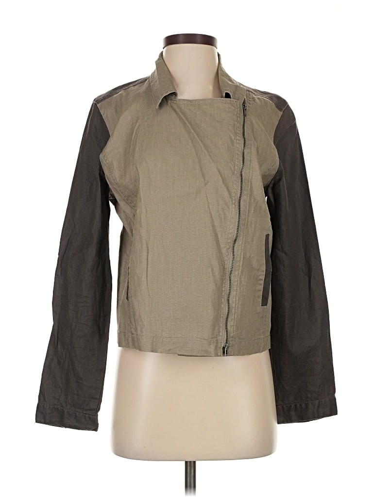 Pre-owned Eileen Fisher Jacket In Green