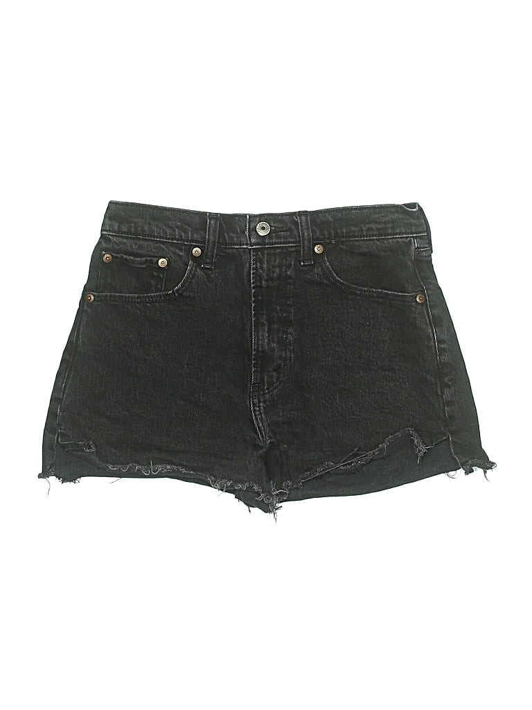 Pre-owned Abercrombie & Fitch Denim Shorts In Black