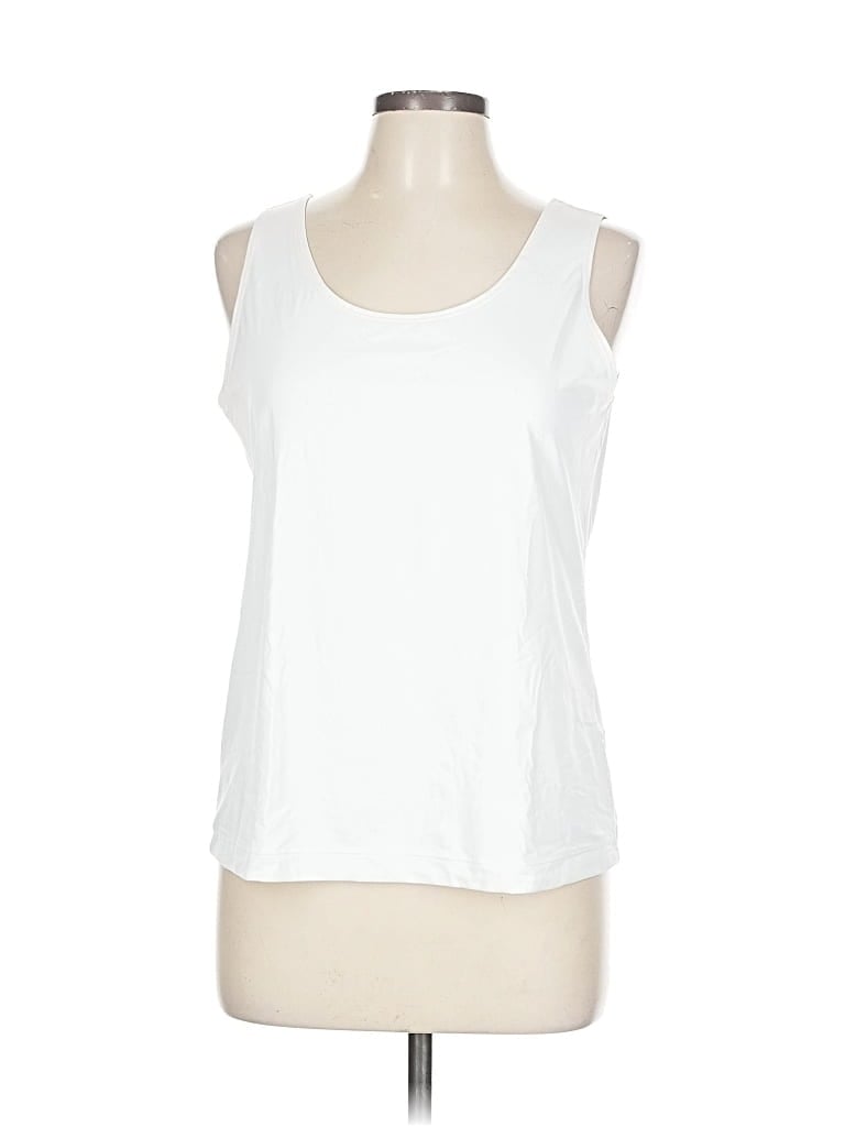 Pre-owned Chico's Sleeveless T-shirt In White