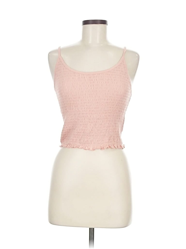 Pre-owned Hollister Tank Top Pink Strapless Neckline Tops