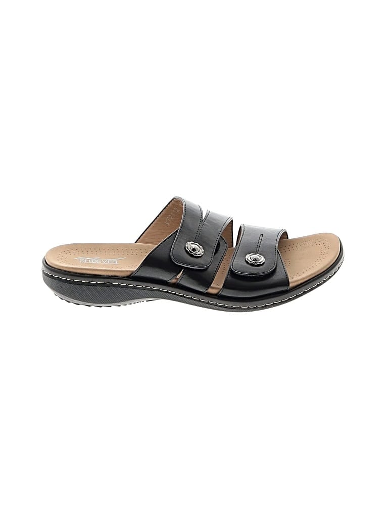 Pre-owned Shibever Sandals In Black