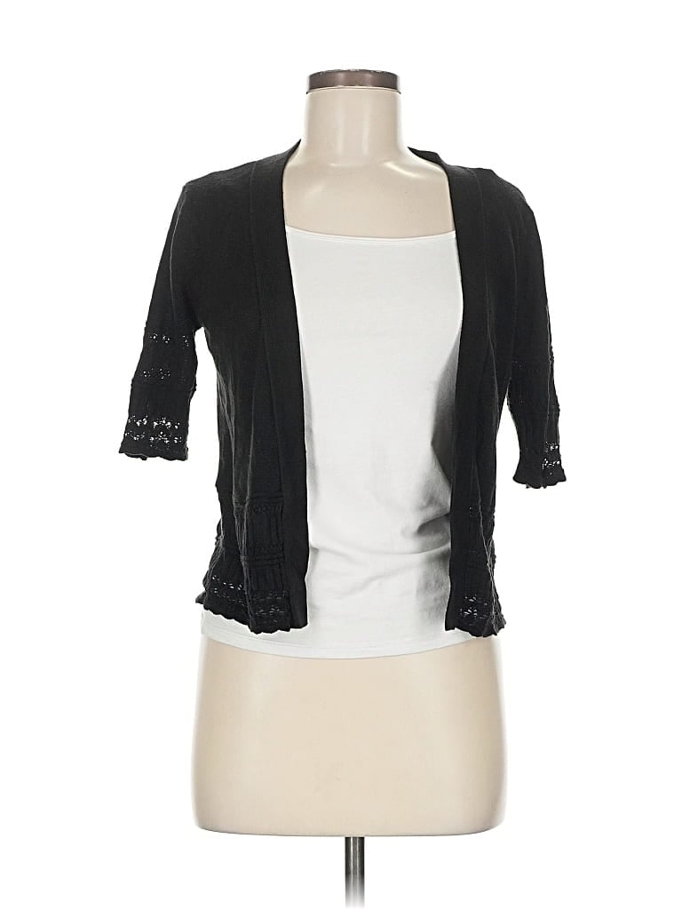 Pre-owned Liz Claiborne Cardigan Sweater In Black
