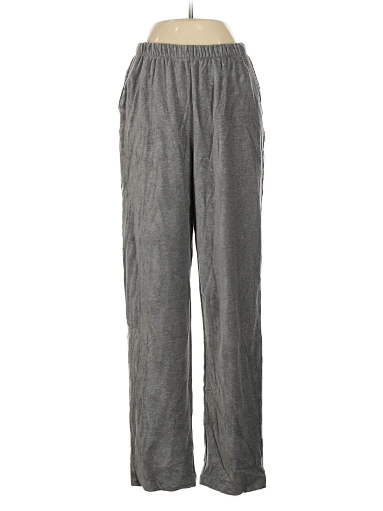 Pre-owned Lands' End Casual Pants In Gray