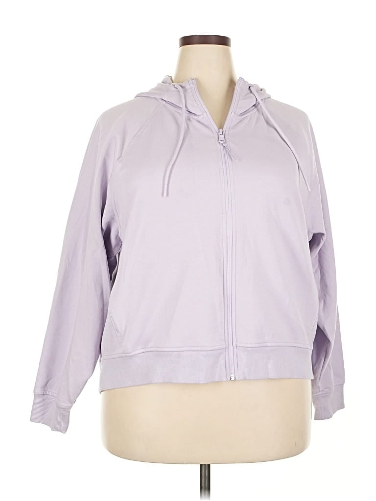 Pre-owned Active By Old Navy Zip Up Hoodie In Purple