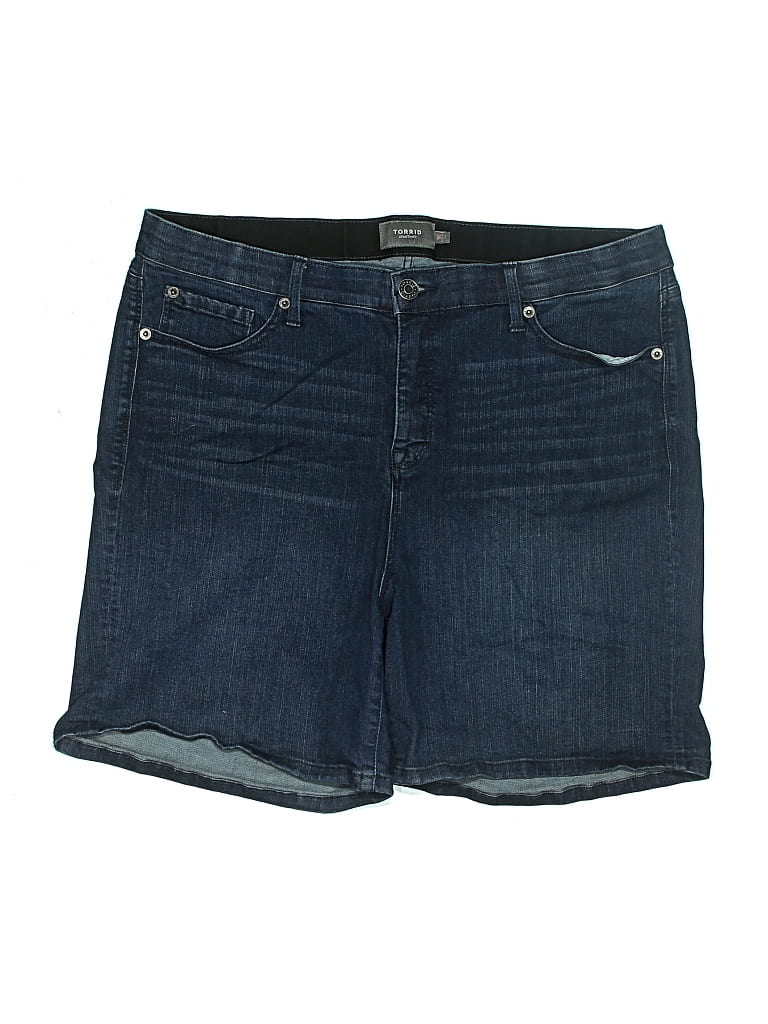 Pre-owned Torrid Denim Shorts In Blue