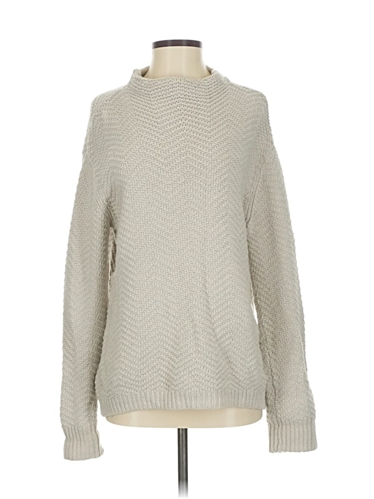 Pre-owned Gap Turtleneck Sweater In White