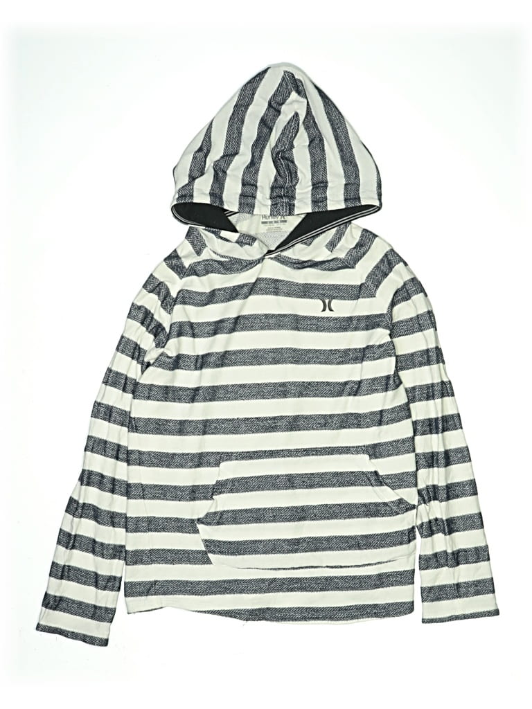 Pre-owned Hurley Kids'  Pullover Hoodie In Silver