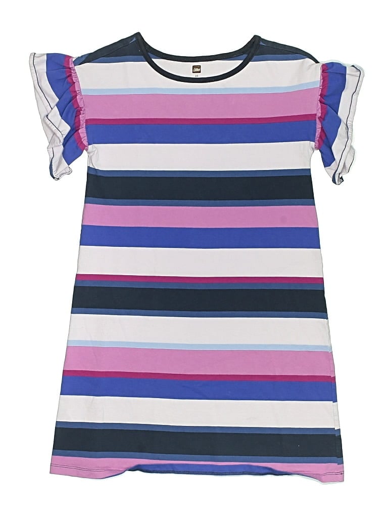 Pre-owned Tea Kids' Dress In Blue