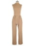 Prettygarden Solid Tan Jumpsuit Size S - photo 1