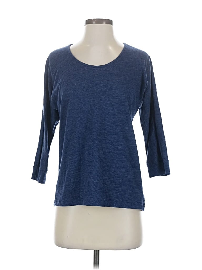 Pre-owned Gap Outlet 3/4 Sleeve T-shirt In Blue