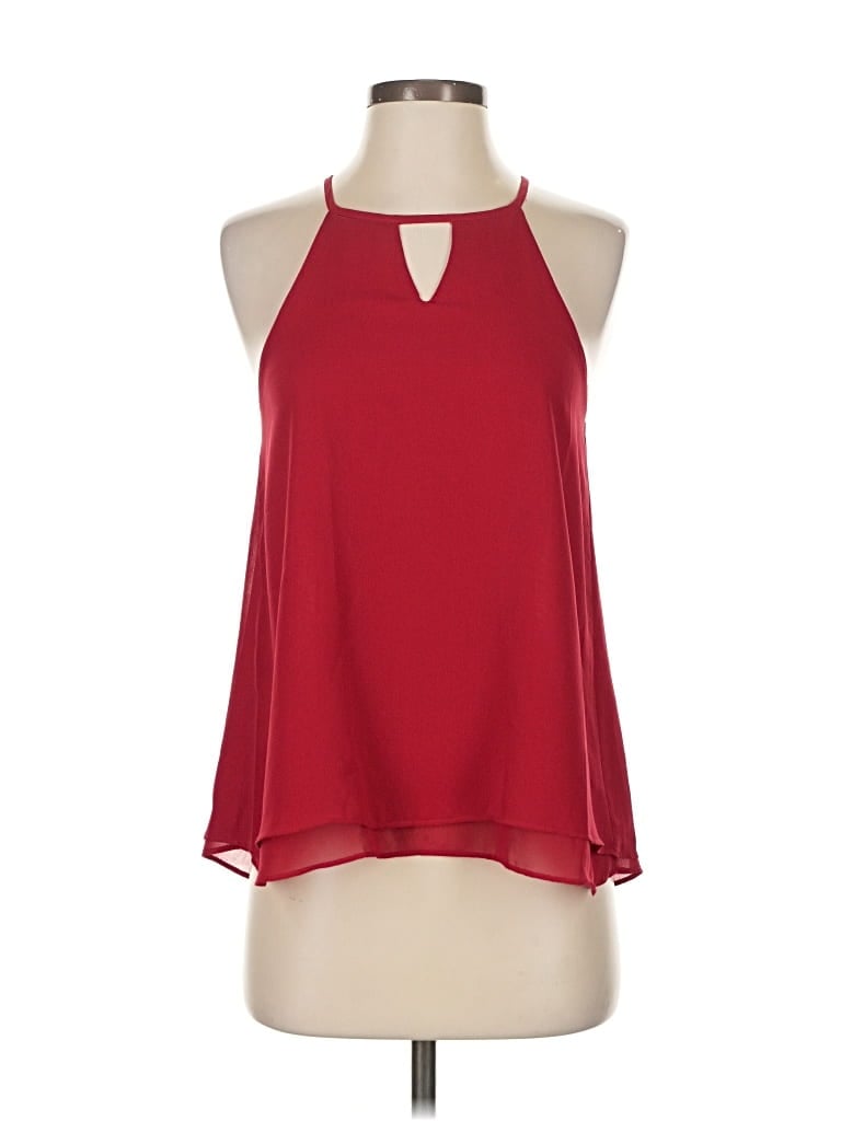 Pre-owned Mine Sleeveless Blouse In Red