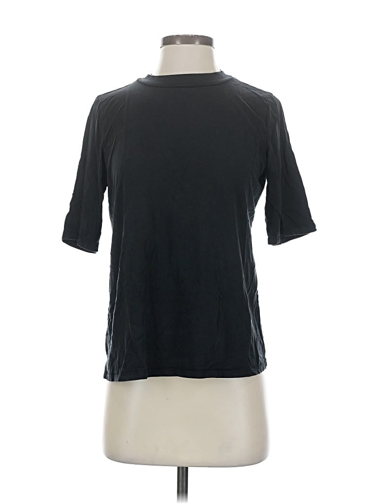 Pre-owned Eileen Fisher Short Sleeve T-shirt In Black