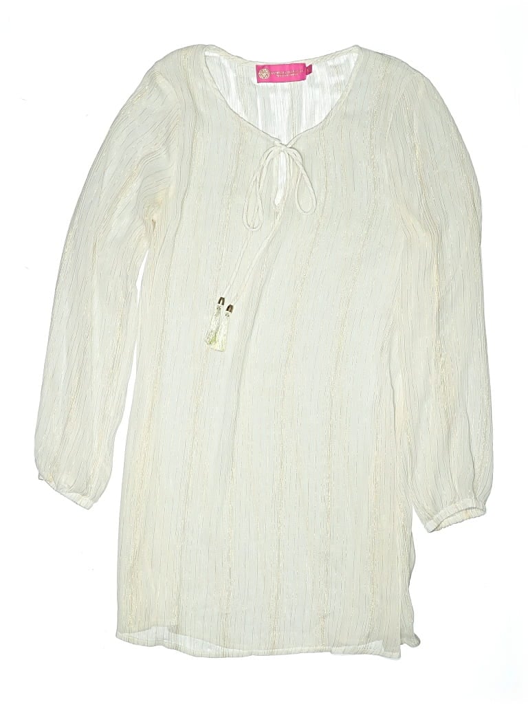 Pre-owned Macbeth Collection By Margaret Josephs Swimsuit Cover Up In White