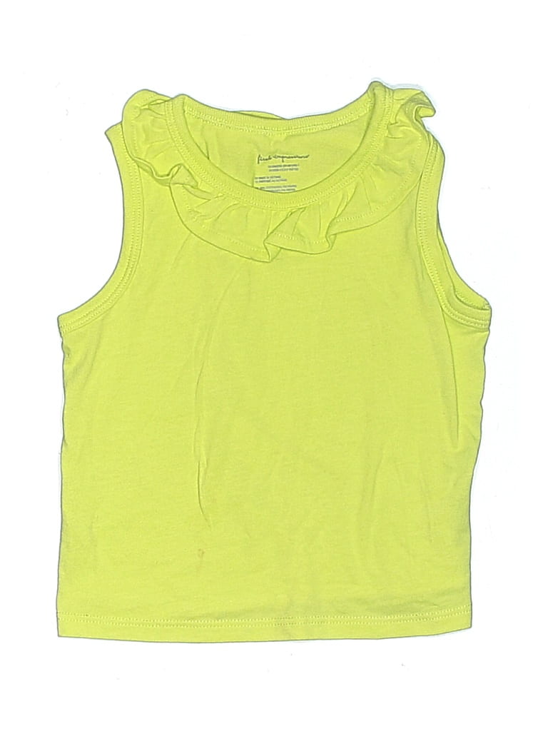 Pre-owned First Impressions Kids' Sleeveless Top Green Cowl Neck Tops