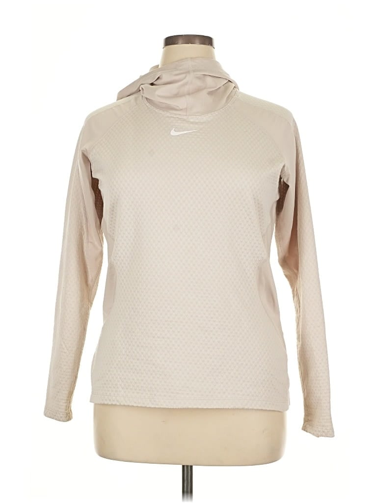 Pre-owned Nike Pullover Hoodie In Brown