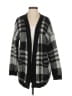Aqua Plaid Black Cardigan Size XS - photo 1