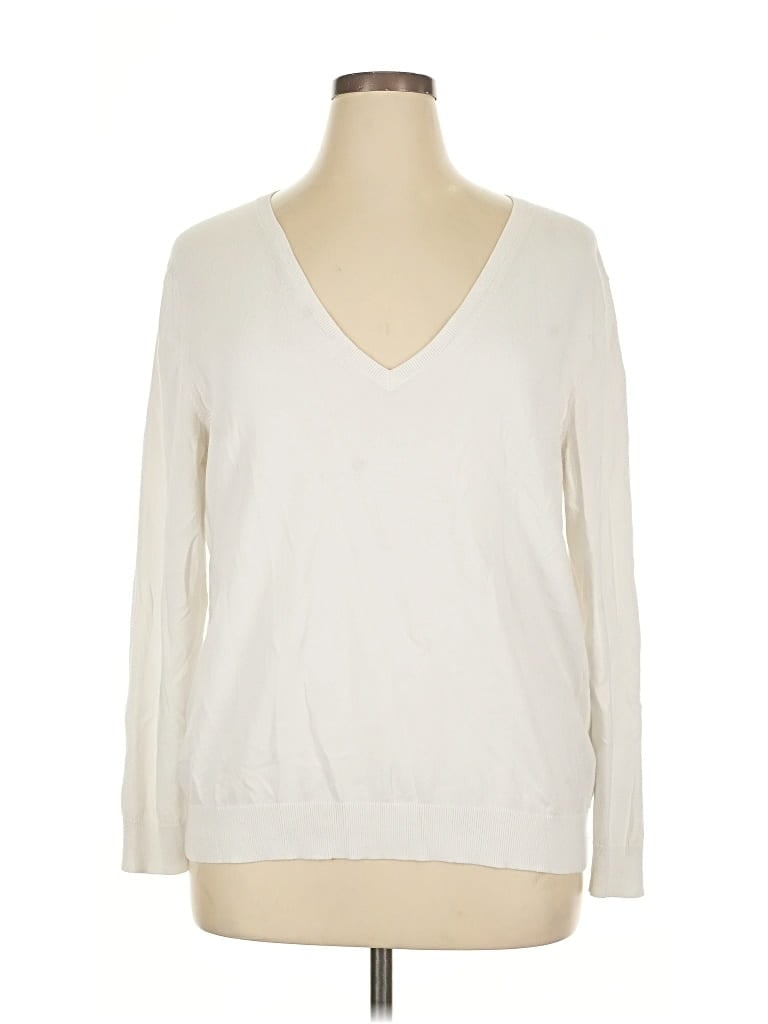 Pre-owned Vineyard Vines Pullover Sweater In White