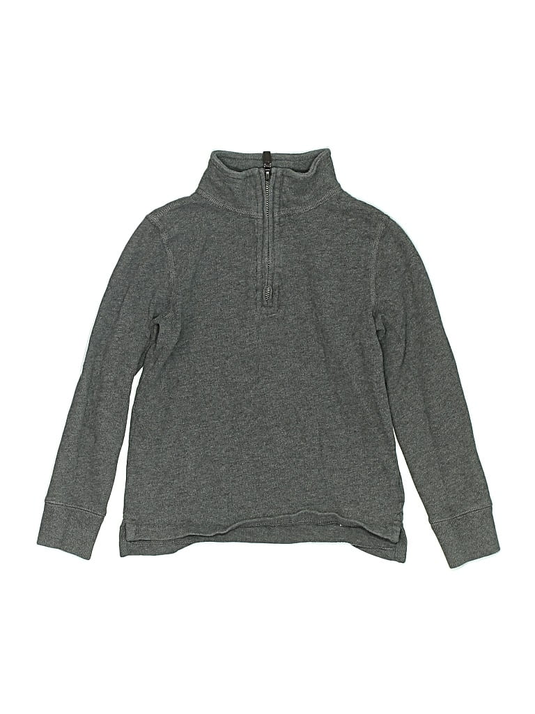 Pre-owned Crewcuts Outlet Kids' Zip Up Hoodie In Gray