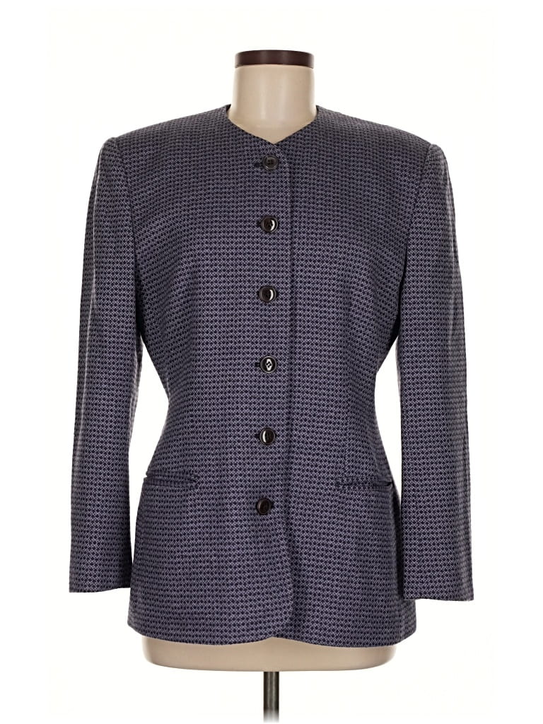 Pre-owned Dior Wool Blazer Jacket In Purple