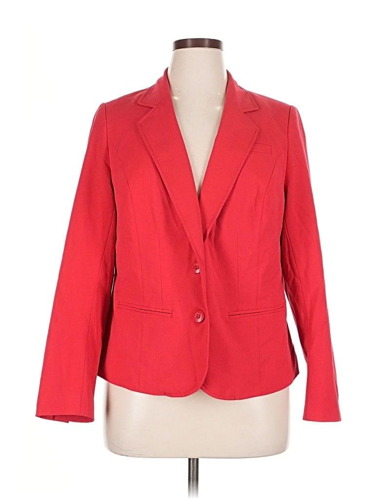 Pre-owned Lane Bryant Blazer Jacket In Red