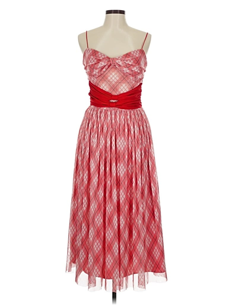 Pre-owned Adam Lippes Collective Cocktail Dress In Red