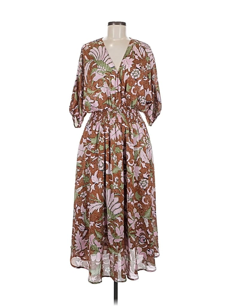 Pre-owned Code X Mode Casual Dress In Brown