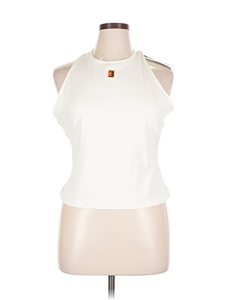 Nike Tank Top White Halter Neckline Tops