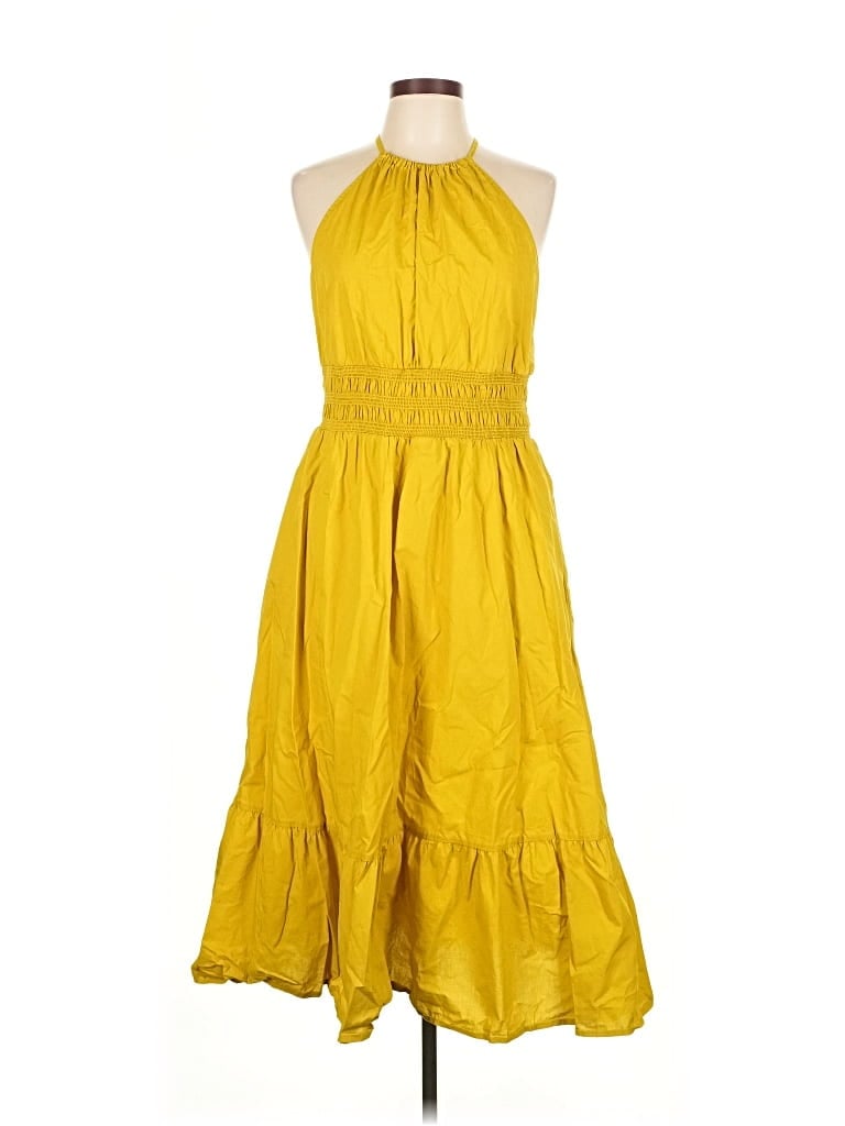 Pre-owned A New Day Casual Dress In Yellow