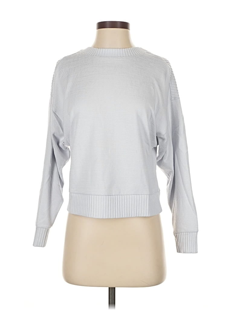 Pre-owned Haven Well Within Pullover Sweater In Silver