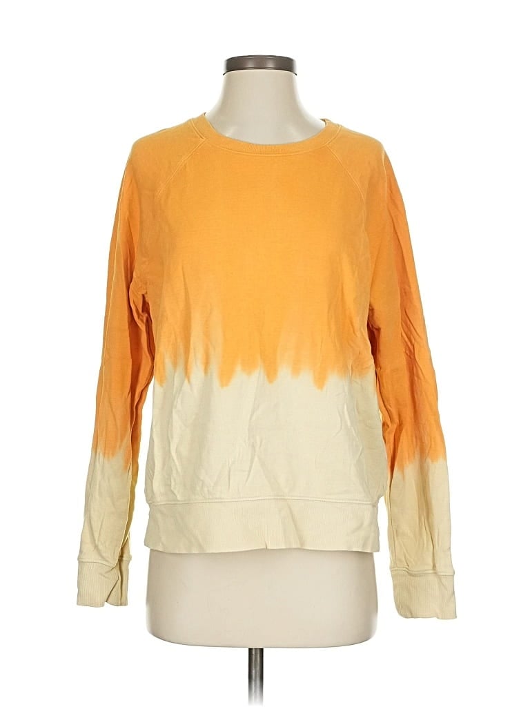 Pre-owned Athleta Sweatshirt In Yellow