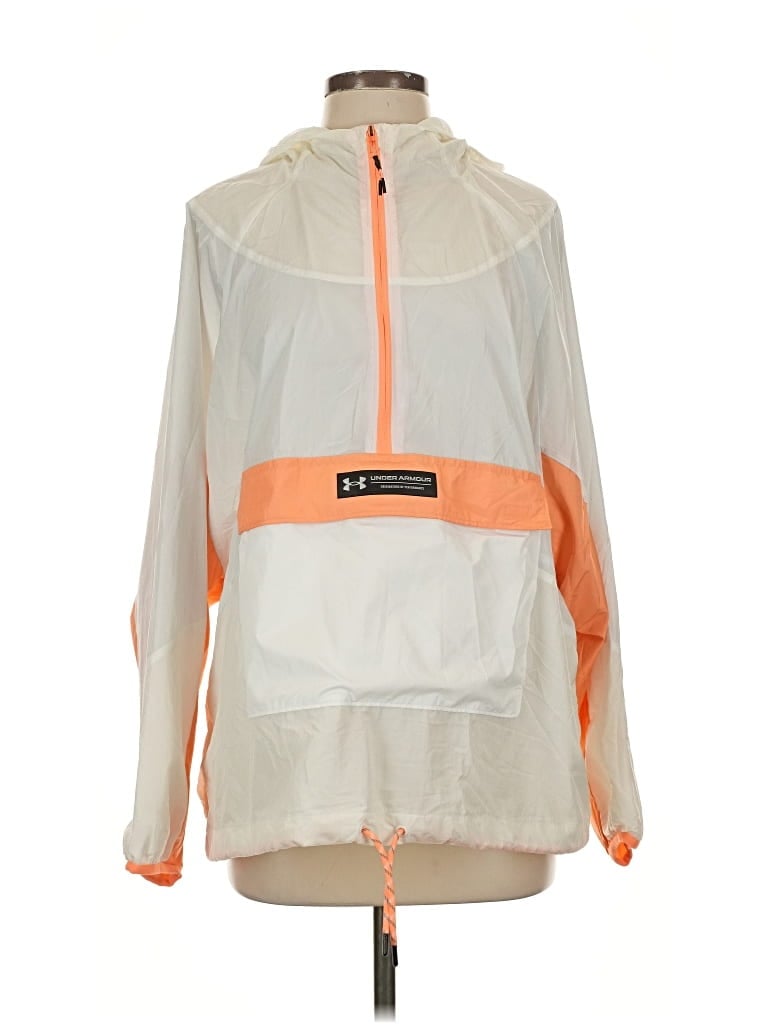 Pre-owned Under Armour Windbreaker Jacket In Orange