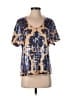 Tracy Reese 100% Polyester Gold Short Sleeve Blouse Size S - photo 1
