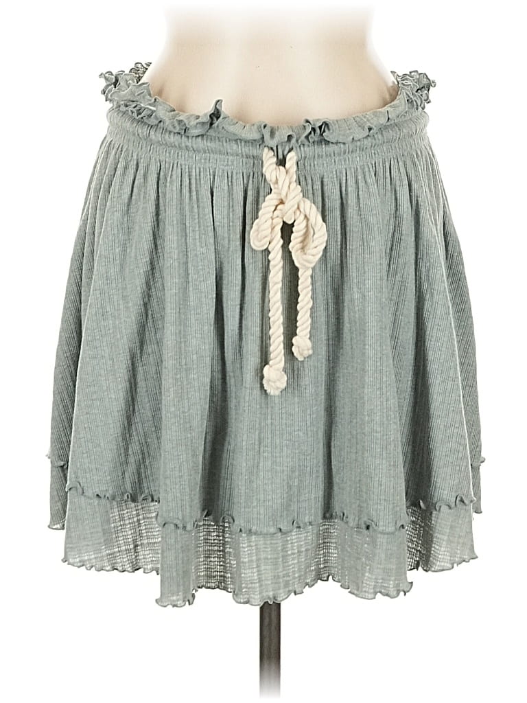 Pre-owned Fp Beach Casual Skirt In Green