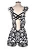 Charlotte Russe 100% Polyester Graphic White Romper Size M - photo 2