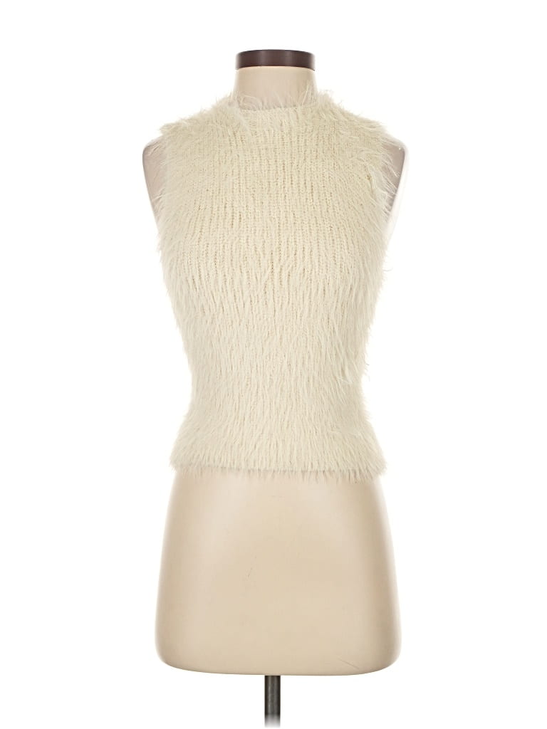 Pre-owned Zara Sweater Vest In White