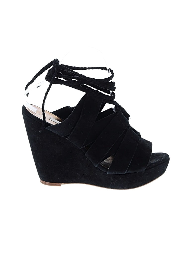Pre-owned Cynthia Vincent Wedges In Black