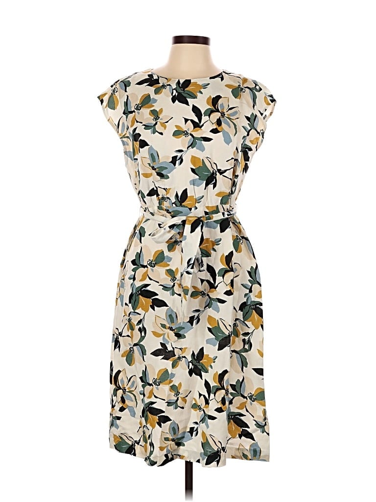 Pre-owned Ann Taylor Factory Casual Dress In White