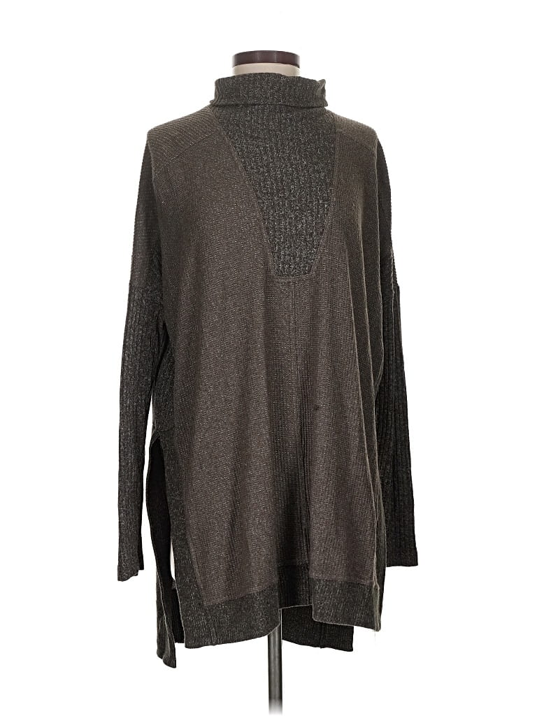 Pre-owned Daily Practice By Anthropologie Turtleneck Sweater In Gray