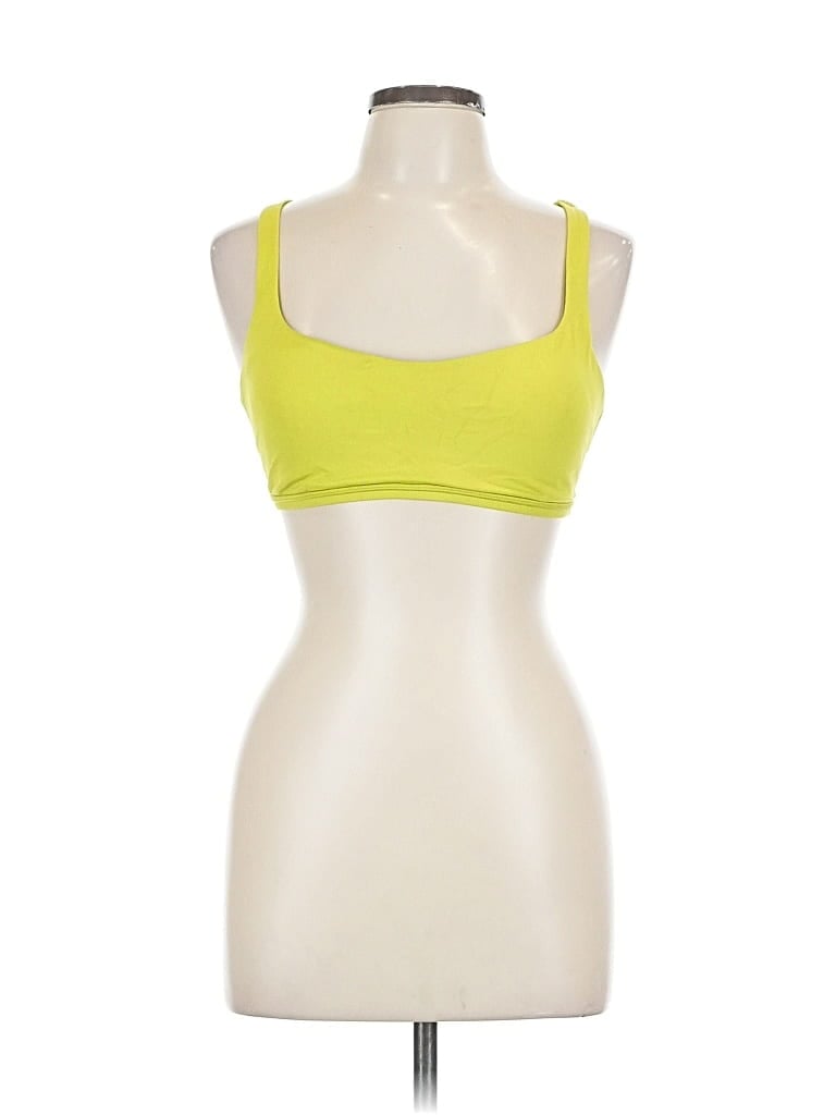 Pre-owned Lululemon Athletica Sports Bra In Yellow