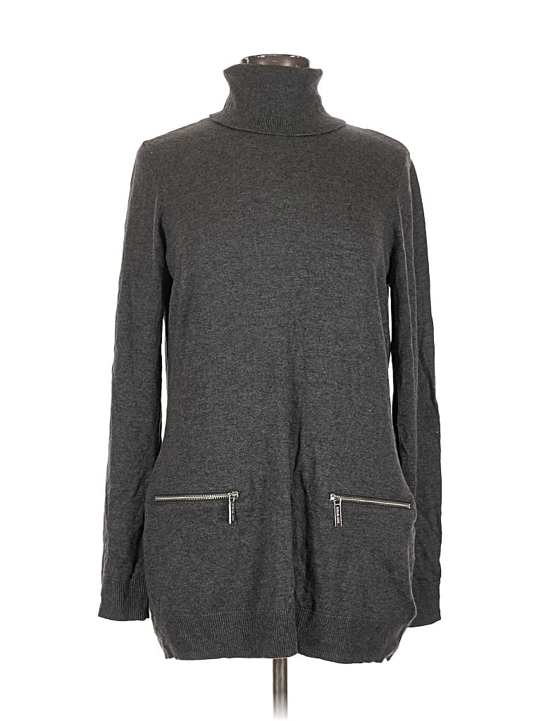 Pre-owned Michael Michael Kors Turtleneck Sweater In Gray