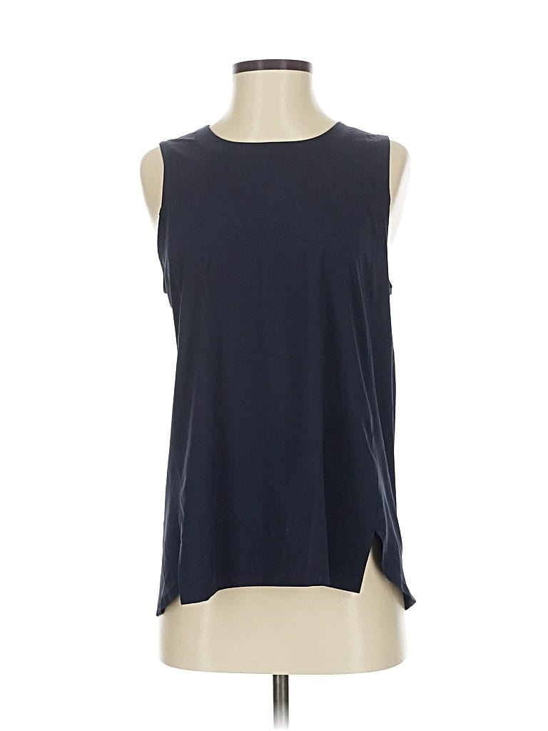 Pre-owned T By Talbots Sleeveless Top Blue One Shoulder Neckline Tops