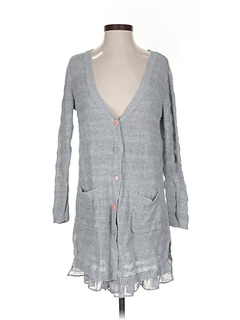 Pre-owned Matilda Jane Cardigan Sweater In Gray