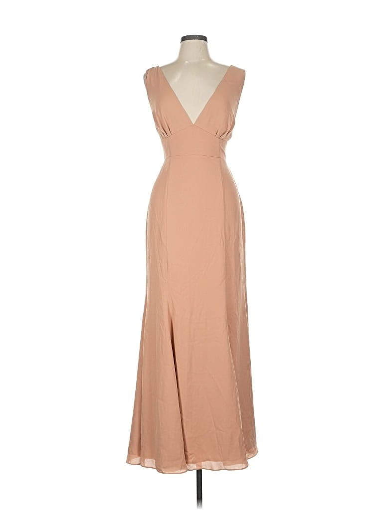 Pre-owned Fame And Partners Cocktail Dress In Brown