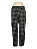 HOPE 100% Polyester Plaid Gray Casual Pants Size EU 36 / US 6 - photo 1
