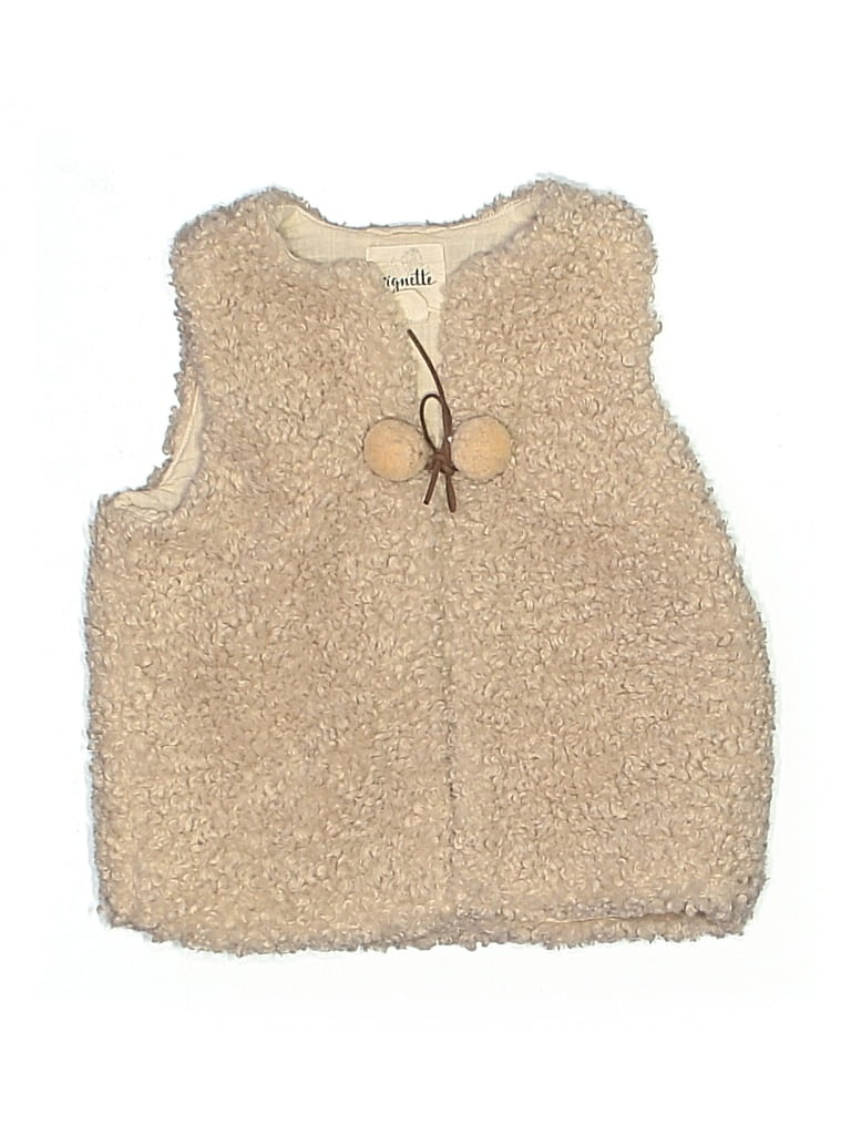 Pre-owned Vignette Kids' Sweater Vest In Brown